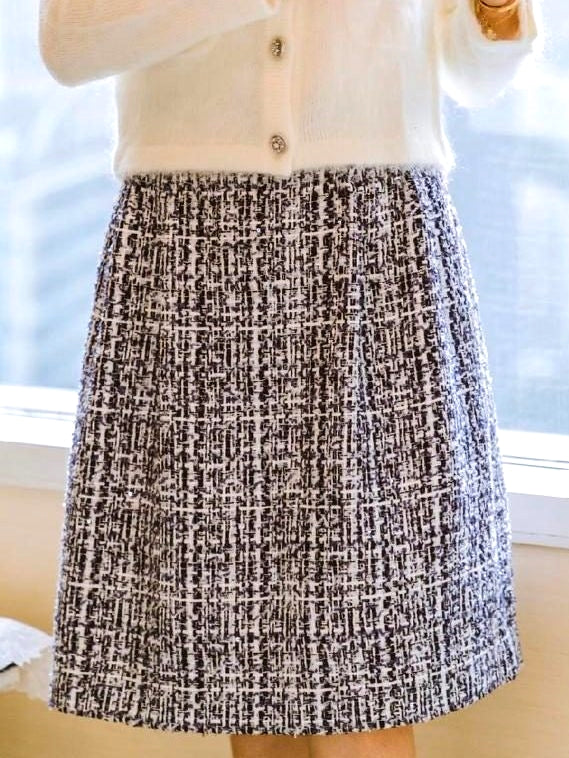 Gris Blue Flare Skirt