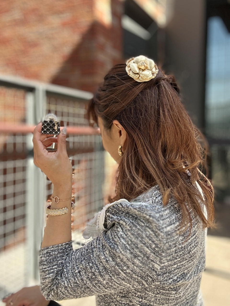 Quilted Handbag Brooch
