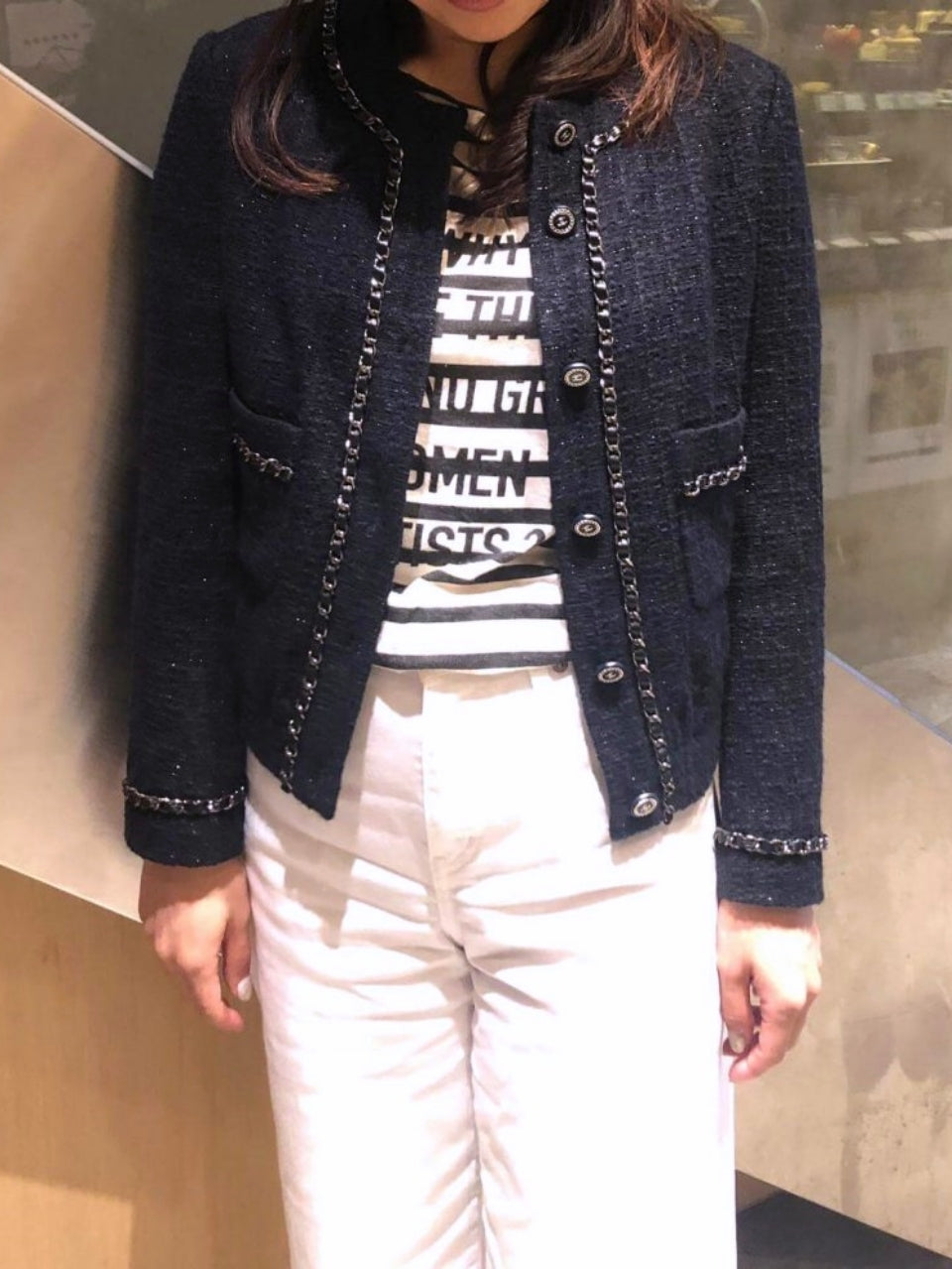 Timeless Chained Tweed Jacket
