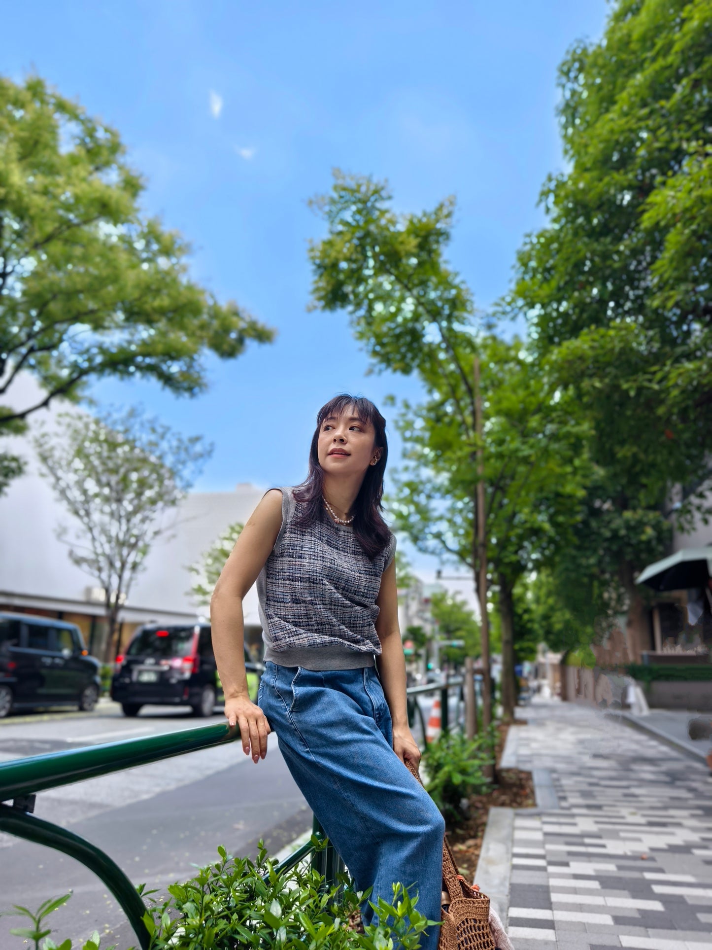 Knit Tweed Vest