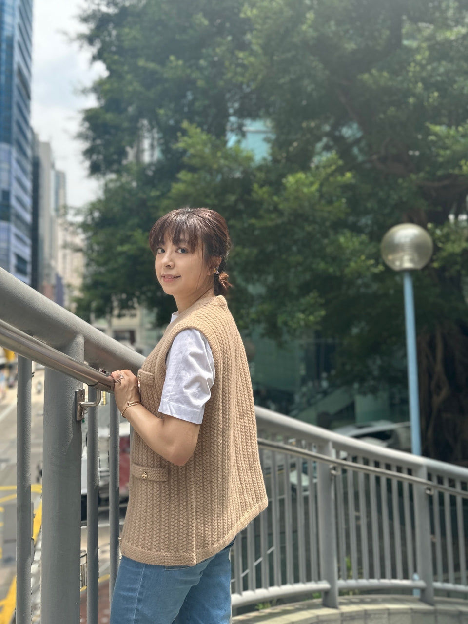 Honey Brown Knit Vest