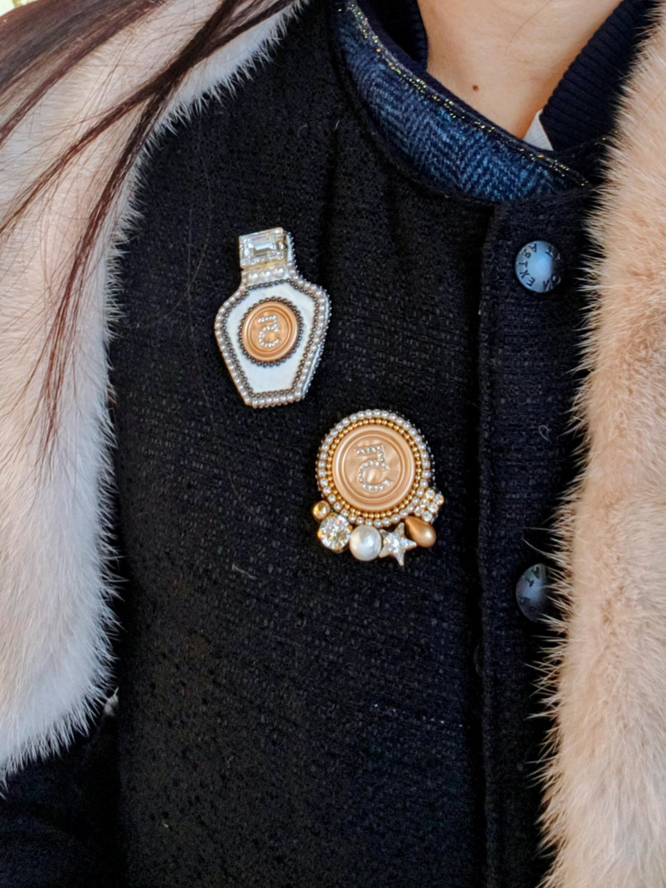 No.5 Series Magnet Brooch “Perfume Bottle“